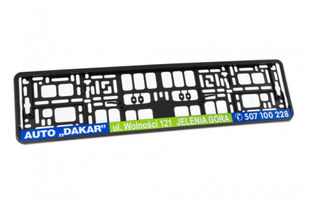 Ramki z nadrukiem (sitodruk UV)